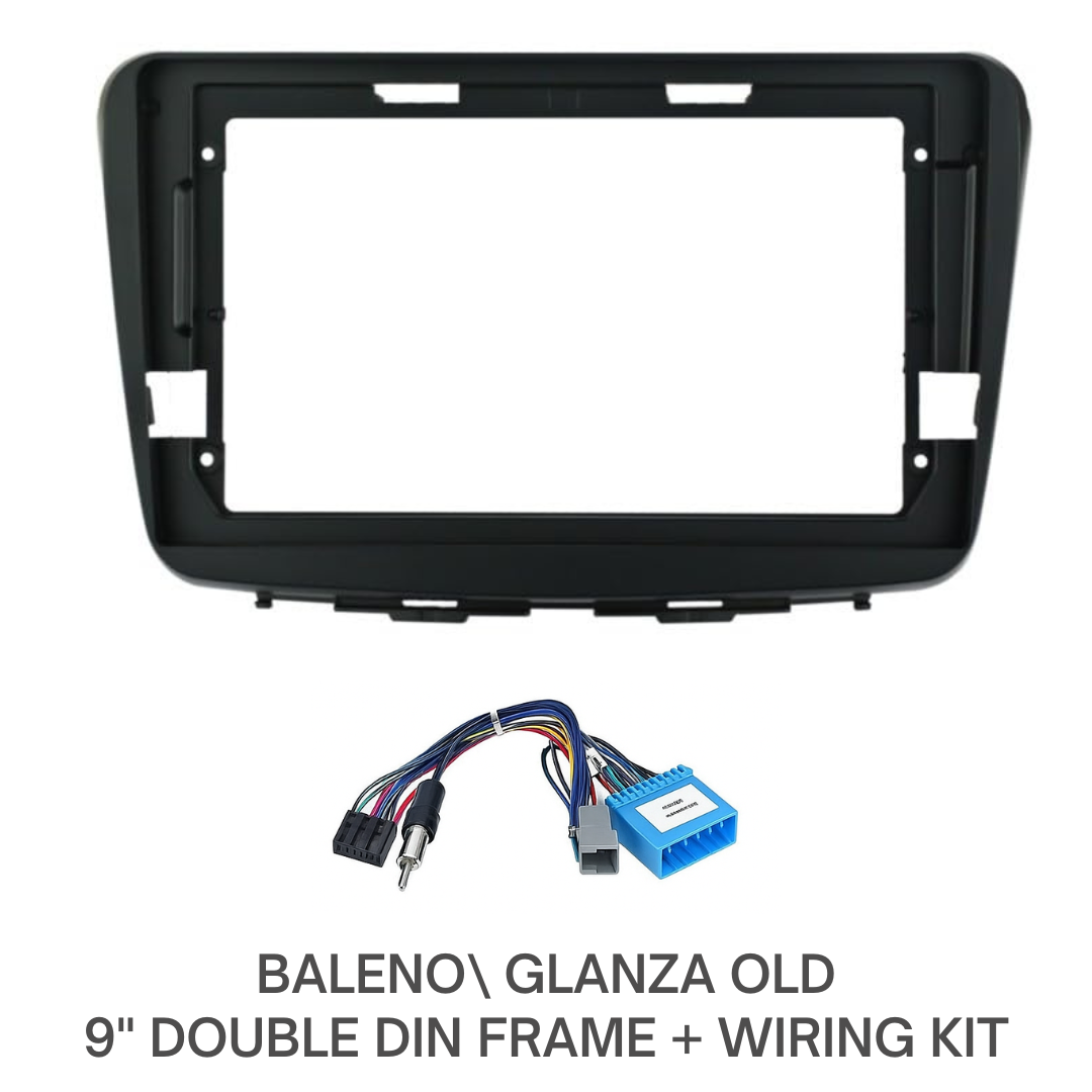 Modorwy ABS300 9-Inch Stereo Frame with Wiring for Maruti Baleno (2010-2018)