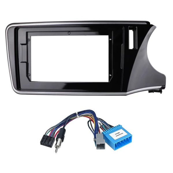 9 inch Car Android Frame Compatible with Honda City iD Tec 2014 | Includes Wiring Harness Dashboard Panel | Durable & Scratch-Resistant | Easy Plug & Play Installation