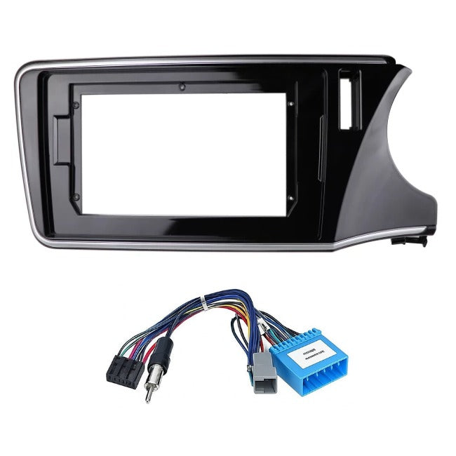 9 inch Car Android Frame Compatible with Honda City iD Tec 2014 | Includes Wiring Harness Dashboard Panel | Durable & Scratch-Resistant | Easy Plug & Play Installation