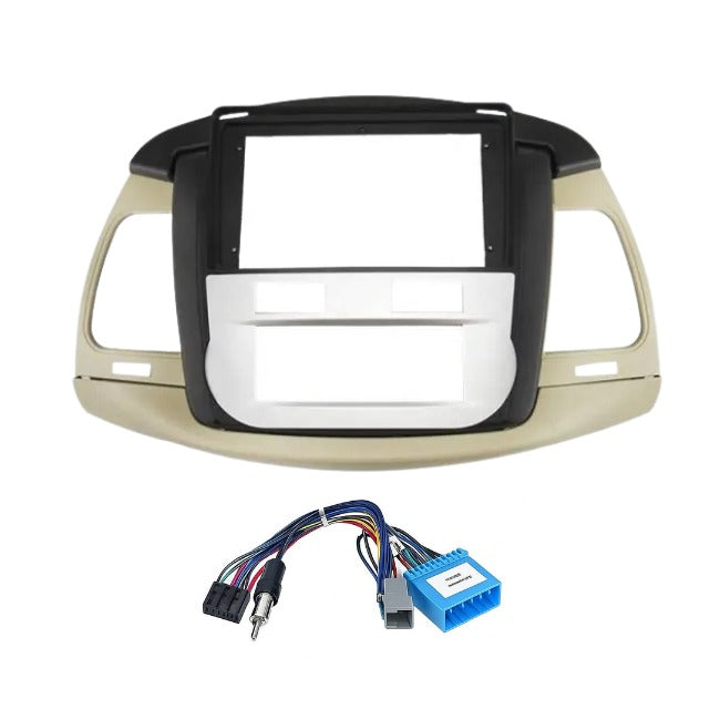 9 inch Car Android Frame Compatible with Innova AC Side Vent 2008-2012 | Includes Wiring Harness Dashboard Panel | Durable & Scratch-Resistant | Easy Plug & Play Installation
