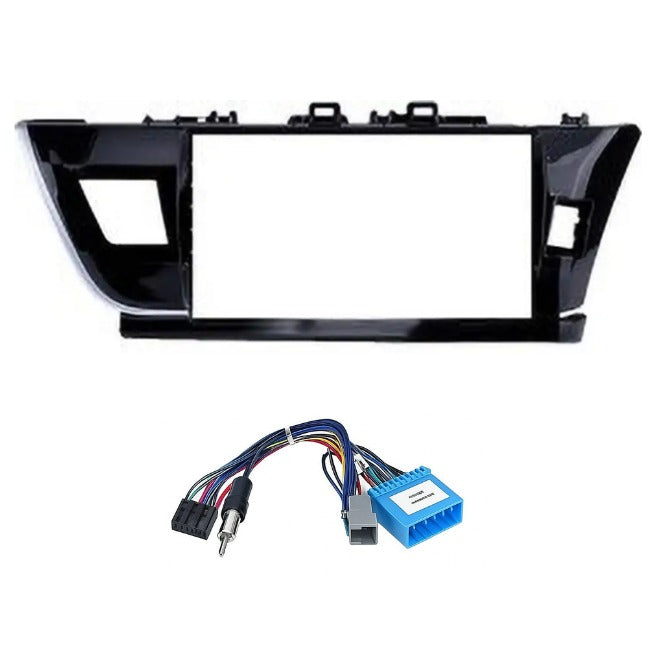 9 inch Car Android Frame Compatible with Toyota Corolla Altis 2008-2012 | Includes Wiring Harness Dashboard Panel | Durable & Scratch-Resistant | Easy Plug & Play Installation