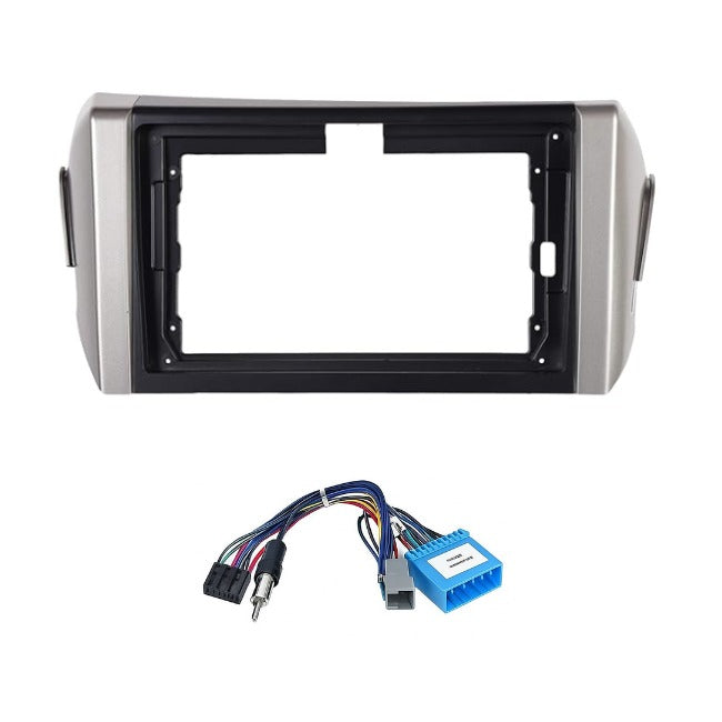 9 inch Car Android Frame Compatible with Toyota Crysta | Includes Wiring Harness Dashboard Panel | Durable & Scratch-Resistant | Easy Plug & Play Installation