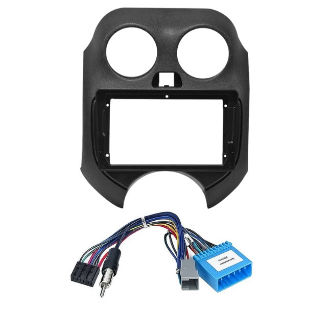 9 inch Car Android Frame Compatible with Renault Old Pulse | Includes Plug & Play Wiring Harness | Premium ABS Material | Scratch & Heat Resistant Design