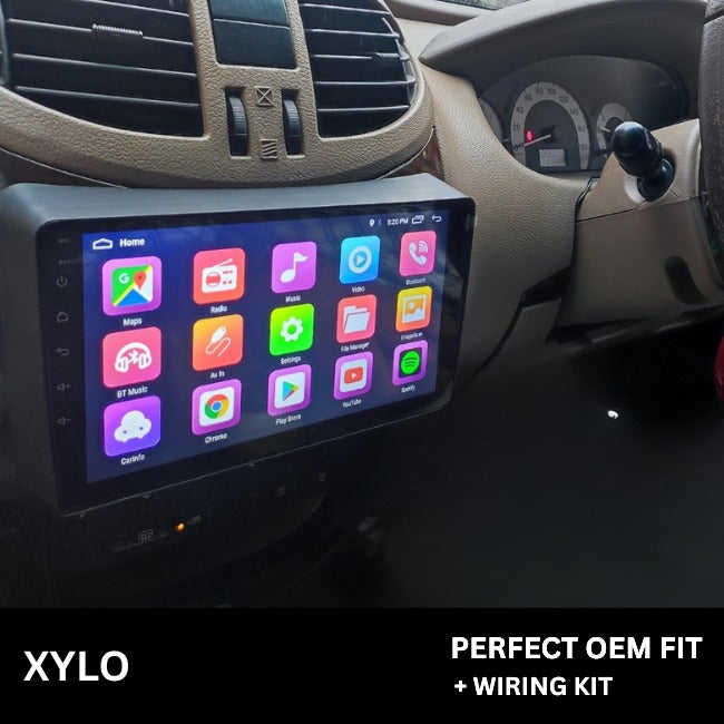 9 inch Car Android Frame Compatible with Mahindra Xylo | Includes Plug & Play Wiring Harness | Premium ABS Material | Scratch & Heat Resistant Design