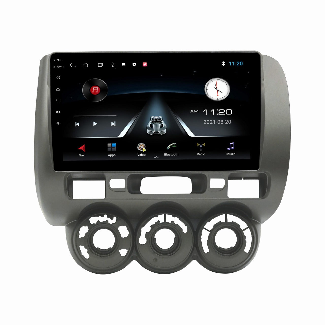 Original 9inch HD QLED Car Android Stereo | 2GB RAM & 32GB ROM | OS 13 Double Din Car Multimedia Player | incl. AHD Rear Camera & Frame Compatible with Honda City ZX 2004-2008 - 1 Year Warranty