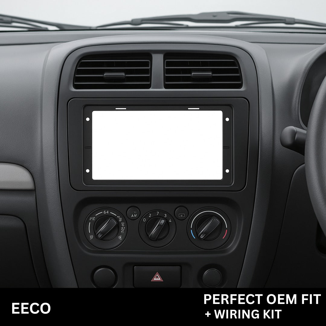 Modorwy 9" Car Android Frame Compatible with Maruti Eeco | Includes Wiring Harness Dashboard Panel | Durable & Scratch-Resistant | Easy Plug & Play Installation